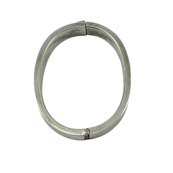Zina of Beverly Hills Sterling Silver Bangle Bracelet Modernist Vintage 1980s - Picture 3 of 7
